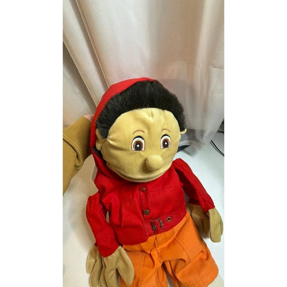Vintage Boy‎ Hand Puppet Red Hooded Jacket Orange Shorts Full Body Character